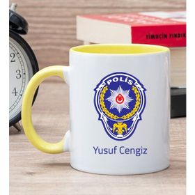 Kişiye Özel Polis Logolu Kupa
