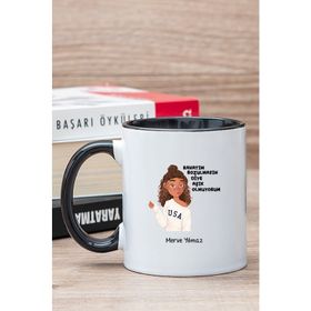 Kişiye Özel Rahatım Bozulmasın Diye Siyah Kupa