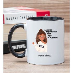 Kişiye Özel Rahatım Bozulmasın Diye Siyah Kupa