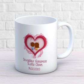 Kişiye Özel Sevgililer Günümüz Kutlu Olsun Kupa