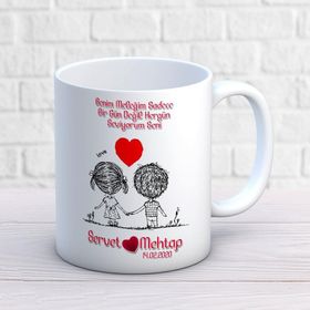 Kişiye Özel Sevgililer Günümüz Kutlu Olsun Kupa
