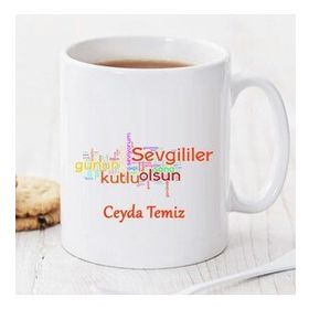 Kişiye Özel Sevgililer Günün Kutlu Olsun Kupa