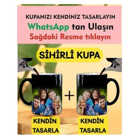 Kişiye Özel Sihirli Siyah Kupa Bardak
