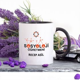 Kişiye Özel Sosyoloji Öğretmeni-lacivert Kupa Bardak
