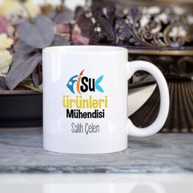 Kişiye Özel Su Ürünleri Mühendisi Kupa Bardak
