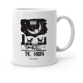 Kişiye Özel Tarot The Moon Ay Beyaz Kupa Bardak