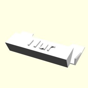 Kişiye Özel Üretim Organik Plastik Beyaz Renk 3D Baskı Kartvizitlik
