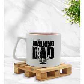 Kişiye Özel Walking Dad Tasarımlı Middle Beyaz Model 1 Kupa