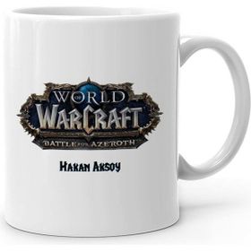 Kişiye Özel World of Warcraft Battle of Azeroth-1 Beyaz Kupa Bardak