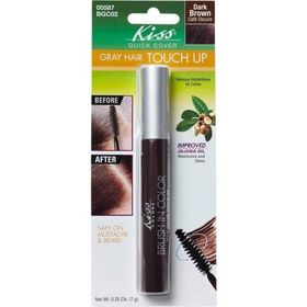 Kiss Brush-İn Color Kahverengi Beyaz Saç Kapatıcı