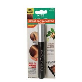 Kiss Quick Cover Kızıl Kahve 7 g Beyaz Kapatıcı Rimel