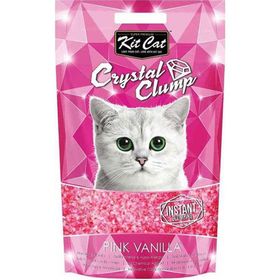 Kit Cat 4 Lt Pembe Vanilya Topaklanan Silica Kedi Kumu