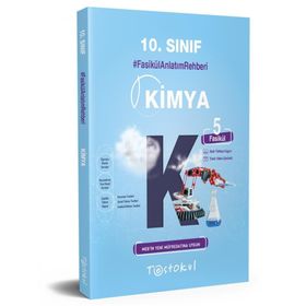 Kitap 10.sınıf Kimya Fasikül Anlatım Rehberi 5 Fasikül-Testokul Yayınları
