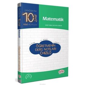 Kitap 10. Sınıf Matematik Öğretmenin Ders Notları Hızlı-Editör Yayınları