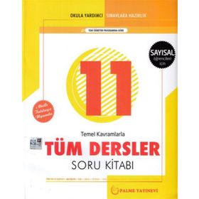 Kitap 11. Sınıf Sayısal Tüm Dersler Soru Bankası Yeni-Palme Yayıncılık