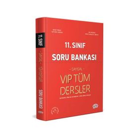 Kitap 11. Sınıf VIP Tüm Dersler Sayısal Soru Bankası Kırmızı Kitap-Editör Yayınları