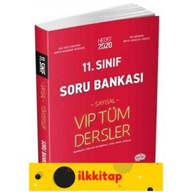 Kitap 11. Sınıf VIP Tüm Dersler Sayısal Soru Bankası Kırmızı Kitap-Editör Yayınları