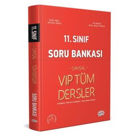 Kitap 11. Sınıf VIP Tüm Dersler Sayısal Soru Bankası Kırmızı Kitap-Editör Yayınları