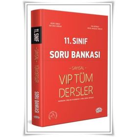 Kitap 11. Sınıf VIP Tüm Dersler Sayısal Soru Bankası Kırmızı Kitap-Editör Yayınları