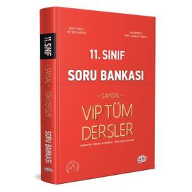 Kitap 11. Sınıf VIP Tüm Dersler Sayısal Soru Bankası Kırmızı Kitap-Editör Yayınları