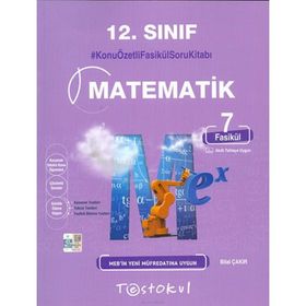 Kitap 12.Sınıf Matematik Konu Özetli Fasikül Soru Kitabı 7 Fasikül-Testokul Yayınları