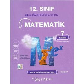 Kitap 12.Sınıf Matematik Konu Özetli Fasikül Soru Kitabı 7 Fasikül-Testokul Yayınları