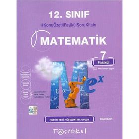 Kitap 12.Sınıf Matematik Konu Özetli Fasikül Soru Kitabı 7 Fasikül-Testokul Yayınları