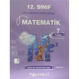 Kitap 12.Sınıf Matematik Konu Özetli Fasikül Soru Kitabı 7 Fasikül-Testokul Yayınları