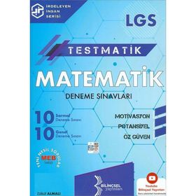 Kitap 2021 LGS Testmatik Matematik Deneme Sınavları-Bilinçsel Yayınları