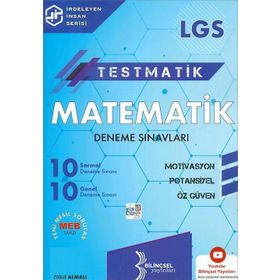 Kitap 2021 LGS Testmatik Matematik Deneme Sınavları-Bilinçsel Yayınları
