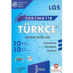 Kitap 2021 LGS Testmatik Türkçe Deneme Sınavları-Bilinçsel Yayınları