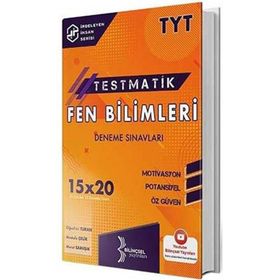 Kitap 2021 TYT Testmatik Fen Bilimleri Deneme Sınavları-Bilinçsel Yayınları