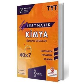 Kitap 2021 TYT Testmatik Kimya Deneme Sınavları-Bilinçsel Yayınları