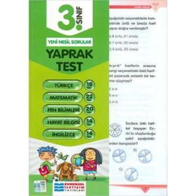 Kitap 3. Sınıf Tüm Dersler Yaprak Testler Yeni-Evrensel İletişim Yayınları