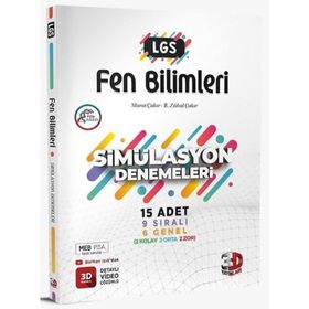 Kitap 3D Yayınları 8. Sınıf LGS Fen Bilimleri Simülasyon 15 Deneme