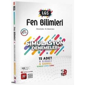 Kitap 3D Yayınları 8. Sınıf LGS Fen Bilimleri Simülasyon 15 Deneme