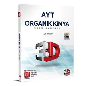 Kitap 3D Yayınları AYT Kimya Organik Soru Bankası