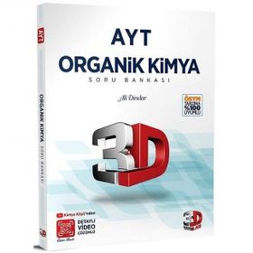 Kitap 3D Yayınları AYT Kimya Organik Soru Bankası