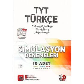 Kitap 3D Yayınları Tyt Türkçe Simülasyon 10 Deneme