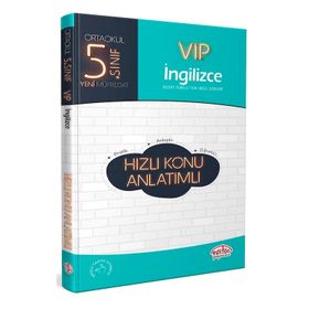 Kitap 5. Sınıf VIP İngilizce Hızlı Konu Anlatımlı Yeni-Editör Yayınları