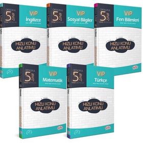 Kitap 5. Sınıf VIP İngilizce Hızlı Konu Anlatımlı Yeni-Editör Yayınları