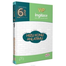 Kitap 6. Sınıf VIP İngilizce Hızlı Konu Anlatımlı YenEditör Yayınları