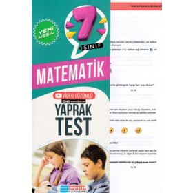 Kitap 7. Sınıf Matematik Yeni Nesil Video Çözümlü Yaprak Test-Evrensel İletişim Yayınları