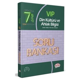 Kitap 7. Sınıf VIP Din Kültürü Ve Ahlak Bilgisi Soru Bankası Yeni-Editör Yayınları