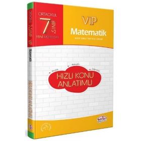 Kitap 7. Sınıf VIP Matematik Hızlı Konu Anlatımlı Yeni-Editör Yayınları