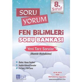 Kitap 8. Sınıf Soru Yorum Fen Bilimleri Soru Bankası-Bulut Eğitim ve Kültür Yayınları