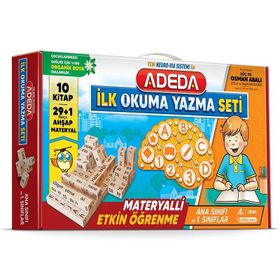 Kitap Adeda Yayıncılık İlk Okuma Yazma Seti 10 Kitap ve 30 Parça Ahşap