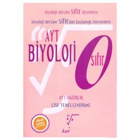 Kitap AYT Biyoloji Sıfır Yeni-Karekök Yayıncılık