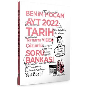 Kitap Benim Hocam Yayınları 2022 AYT Tarih Tamamı Video Çözümlü Soru Bankası