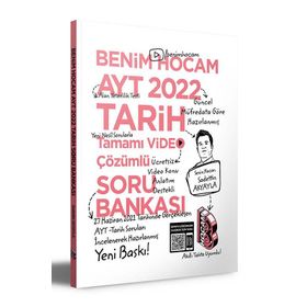 Kitap Benim Hocam Yayınları 2022 AYT Tarih Tamamı Video Çözümlü Soru Bankası